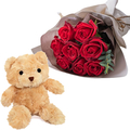 Mother's Day Flower with Bear Delivery Japan