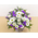 Funeral Flower Japan – White & Purple Arrangement