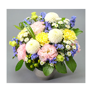 Mix Flowers Funeral Arrangement Japan