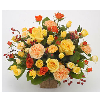 Roses & Carnations Arrangement - Online Flower Delivery Japan