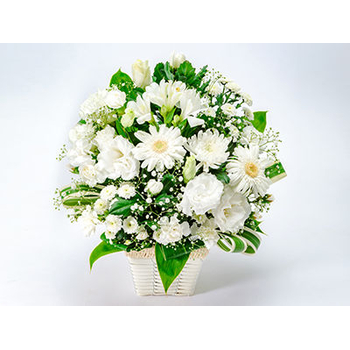 Funeral Flower Japan – Mums Arrangement