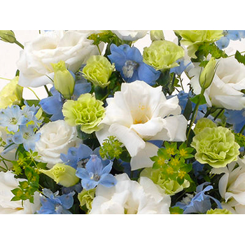 Funeral Flower Japan – White Arrangement