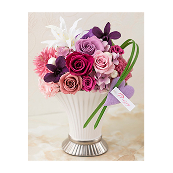 Preserved Flower Japan – Violet Preserve Flower Arrangement