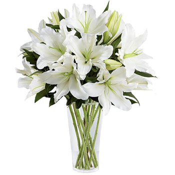 Flower Delivery Japan Tokyo – White Lilies Vase