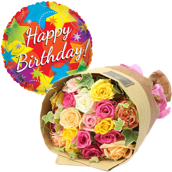 Japan Flower Shop Delivery – Roses with Balloon