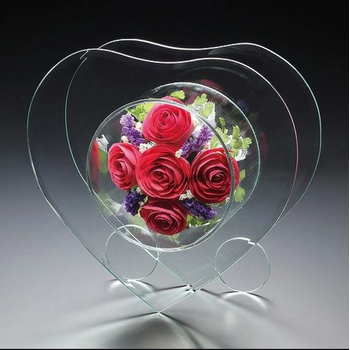 Fairy Heart Preserve Flower in Glass (Red) | Japan Florist