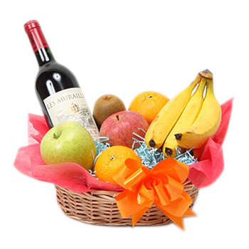 Japanese Fruit Basket | Sparkling Juice & Fruits Gift