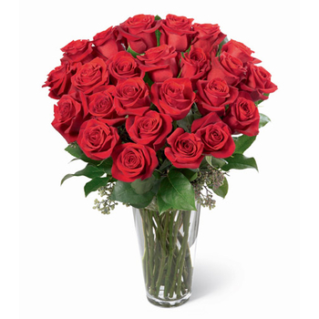 3 Dozen Red Roses in Vase - Send Flowers Japan Online