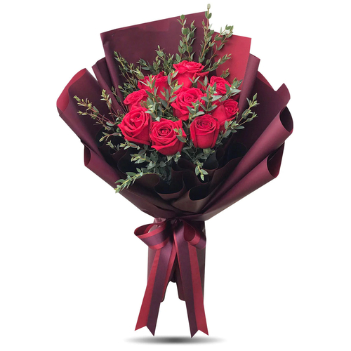Flower Delivery Service Japan - 12 Red Roses