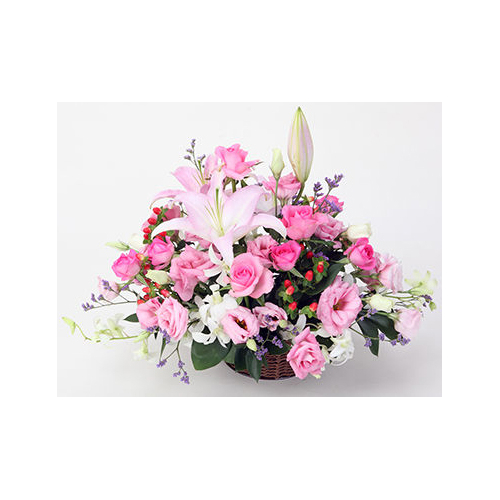 White Lilies, Ping Pong Mums & Carnations - Japan Flower Shop Delivery