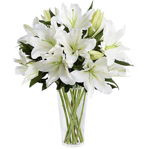 Flower Delivery Japan Tokyo – White Lilies Vase