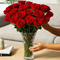 36 Red Roses Vase - Japan Flower Shop Delivery