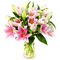 Best Flower Delivery Tokyo – Pink Lilies Vase