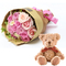 Japan Flower Shop - Roses with Bear