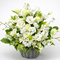 Sympathy Flowers to Japan – White Arrangement