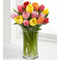 12 Mix Tulips Vase - Send Flowers Japan Online