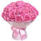 send 100 pink roses in bouquet to japan